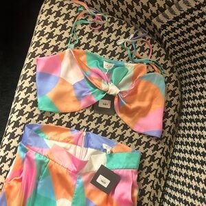 Lelis Collection NWT lg. 2 pc. set. 🩵🧡🩷